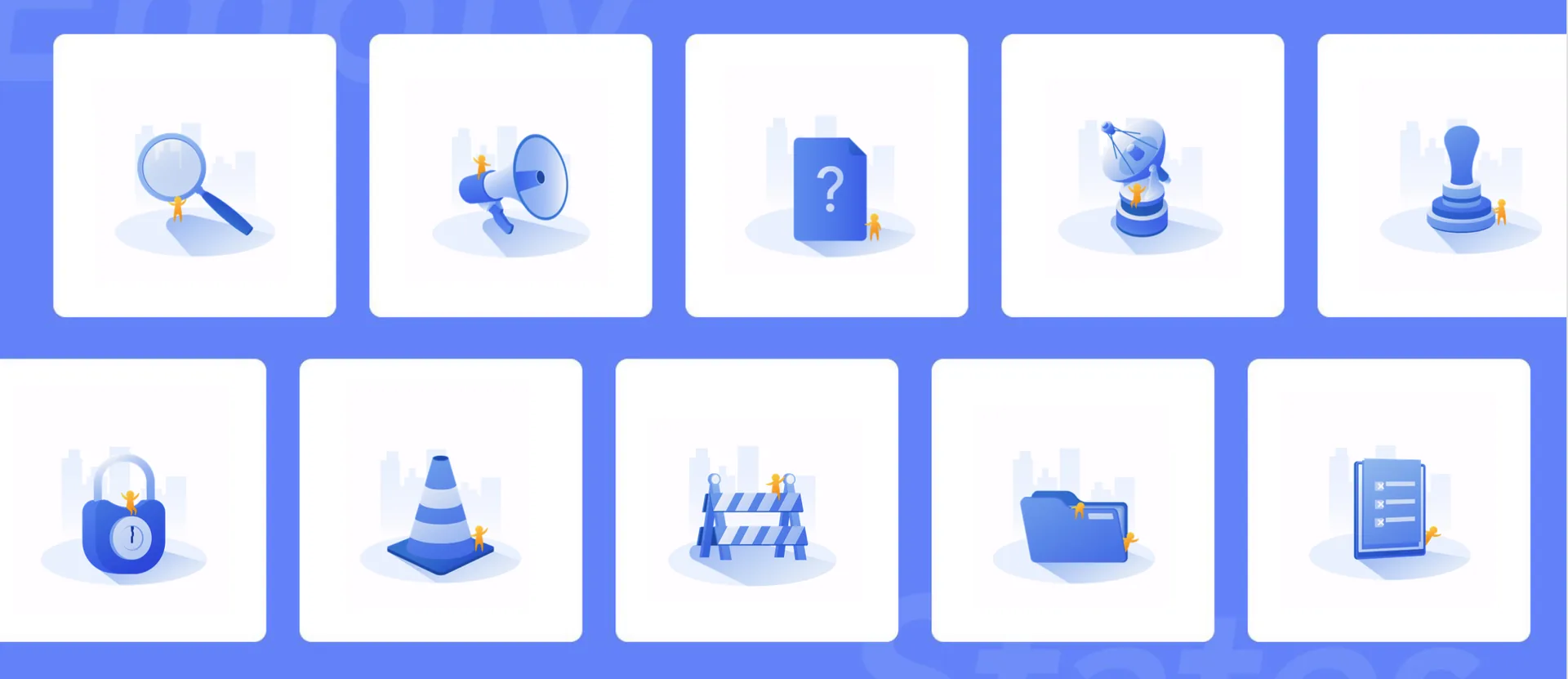Scenario-based empty-state illustrations