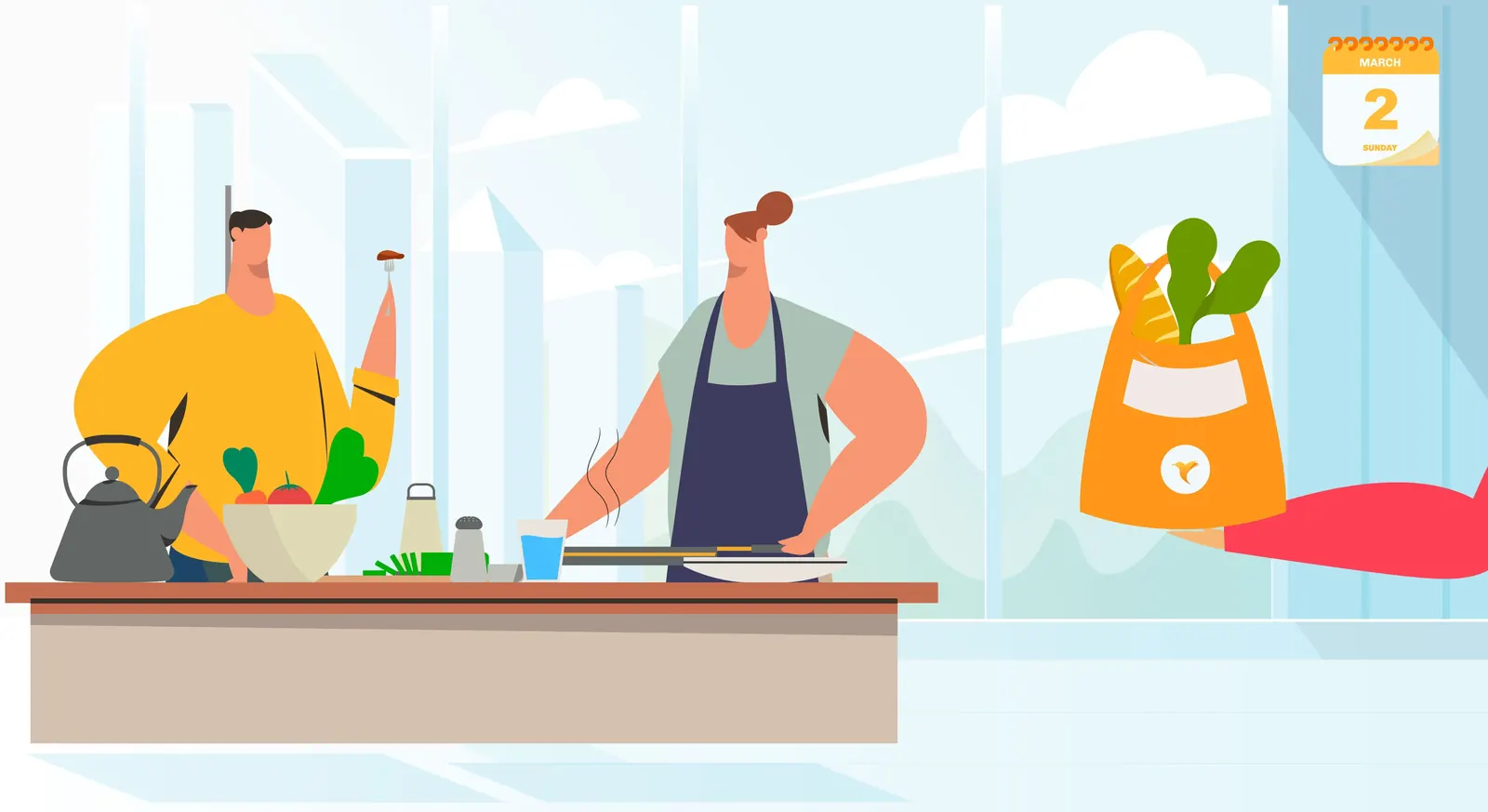 Cooking at home