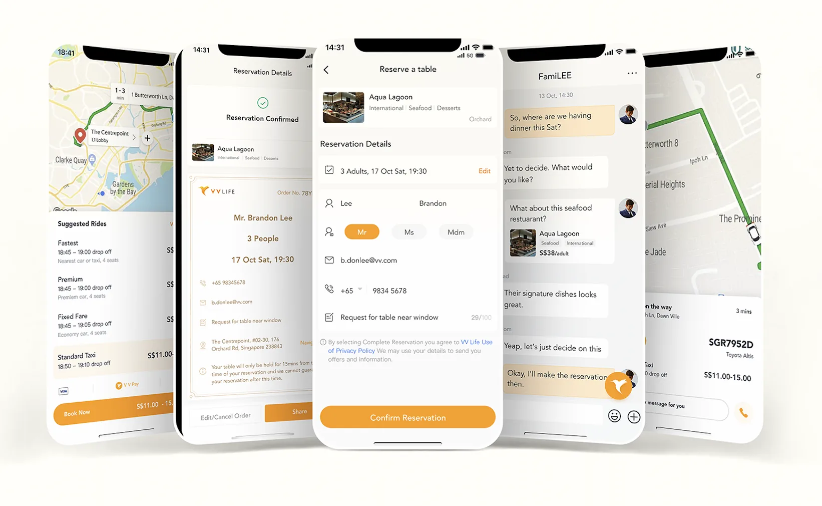 App home screens
