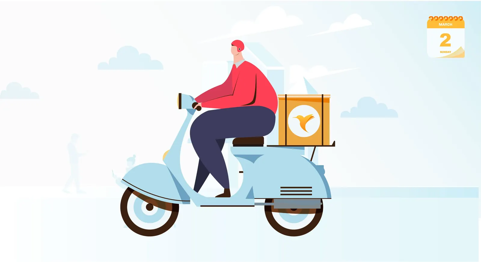 Delivery rider