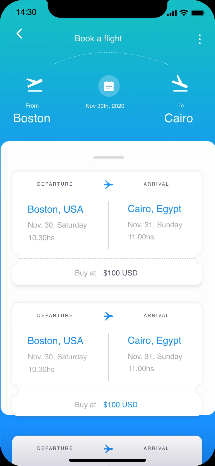 Flight results