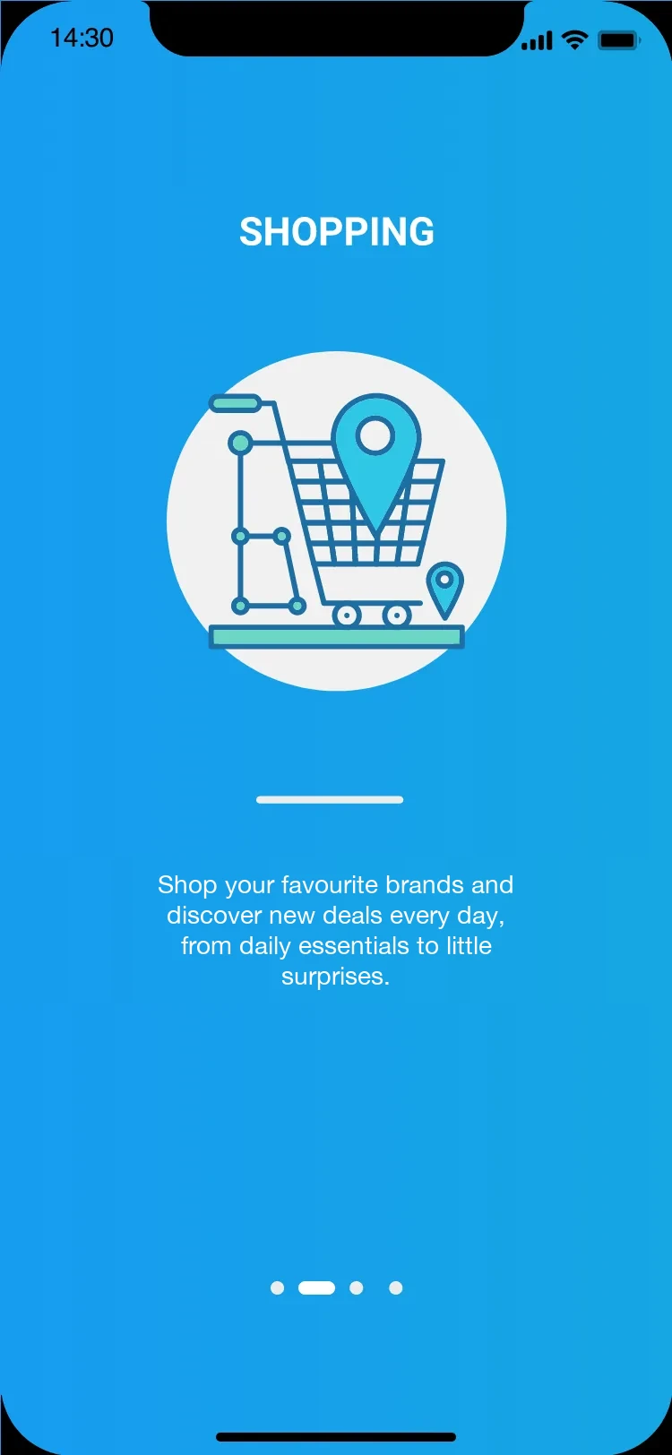 Shopping onboarding