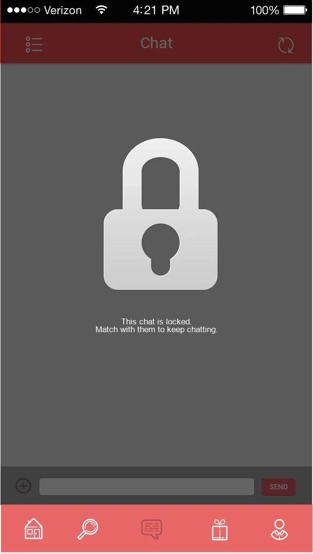 Locked chat state