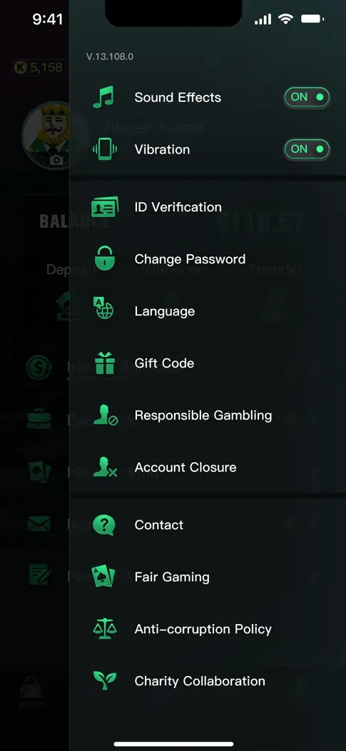 Settings drawer, refined round