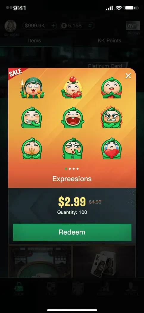 Expression sticker pack detail